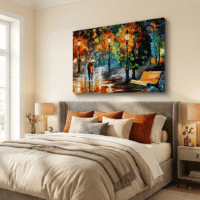 Cuadro en Lienzo - Leute Parken