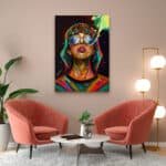 Cuadro en Lienzo - Farben Woman