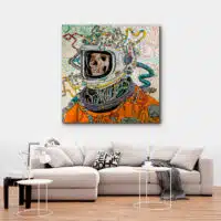 Cuadro en Lienzo - Astronaut Skull - Imagen 2