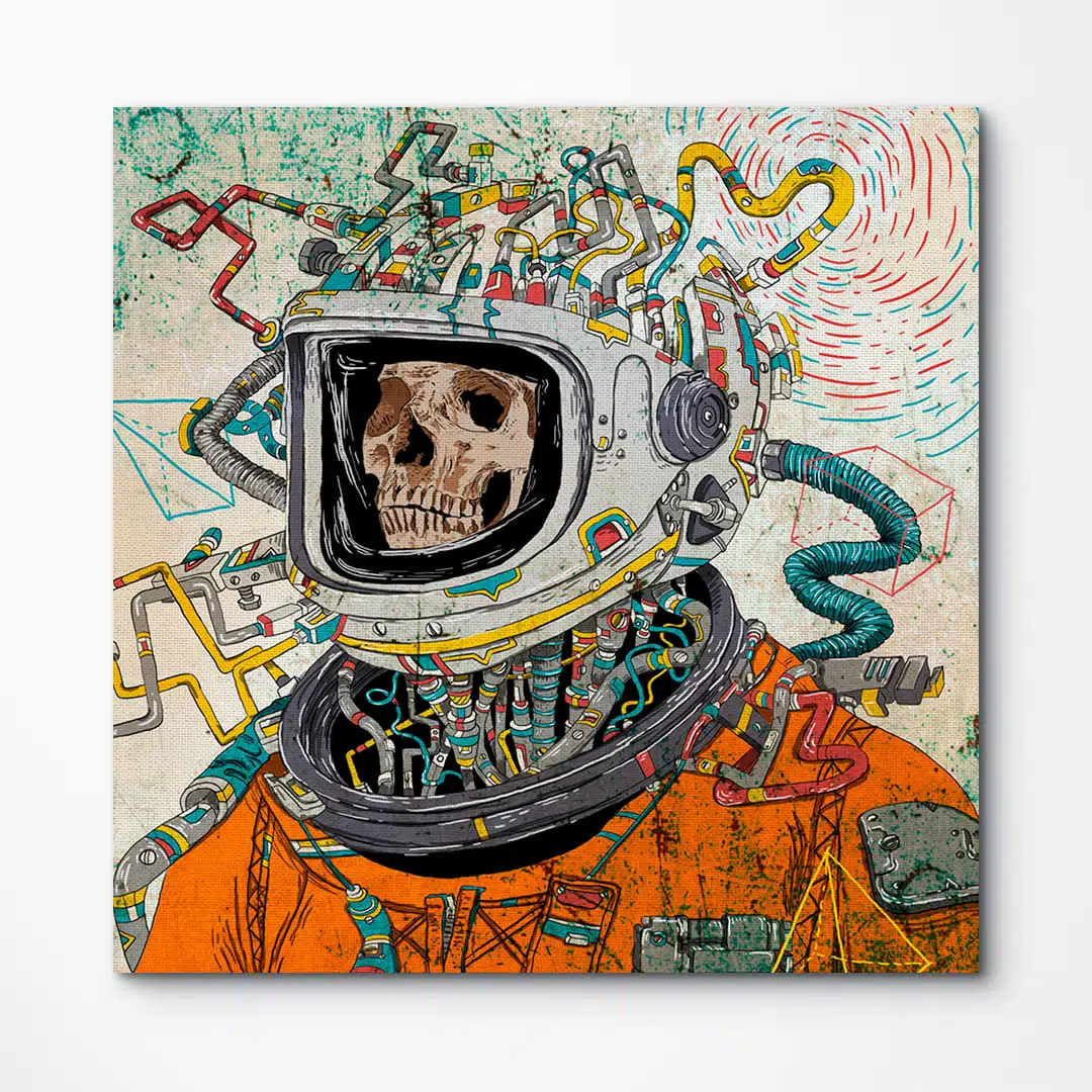 Cuadro en Lienzo - Astronaut Skull - Imagen 1