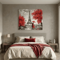 Cuadro en Lienzo - Romance en París - Imagen 5