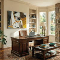 Cuadro en Lienzo - Abstract Gelb - Imagen 5