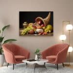 Cuadro en Lienzo - Bodegón Orange Basket